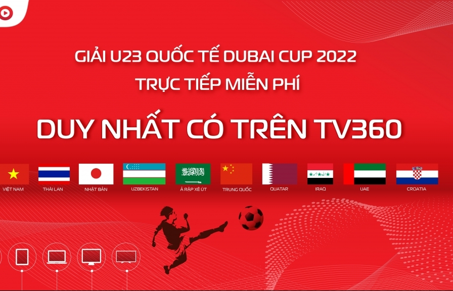 Viettel đã mua được bản quyền truyền hình U23 Dubai Cup