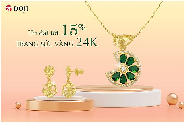 DOJI ra mắt bộ sưu tập trang sức vàng 24k 