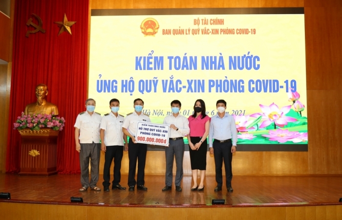 Ngành Kiểm toán Nhà nước ủng hộ 900 triệu đồng cho Quỹ Vắc-xin phòng covid-19