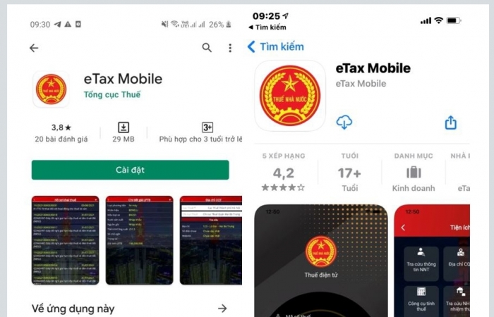 Nhiều tiện ích trên ứng dụng eTax Mobile