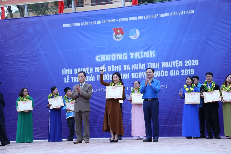 trao giai thuong tinh nguyen quoc gia 2019