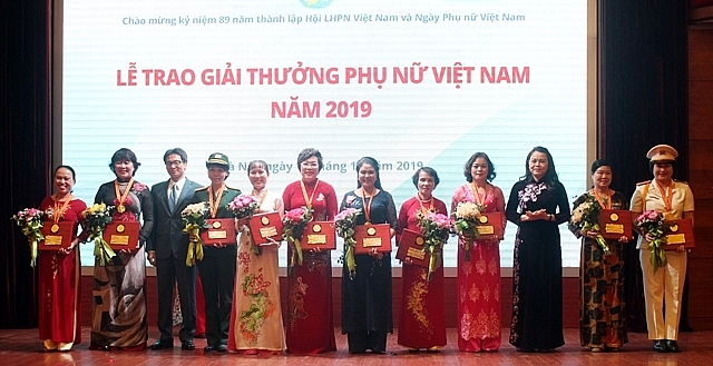 trao giai thuong phu nu viet nam nam 2019