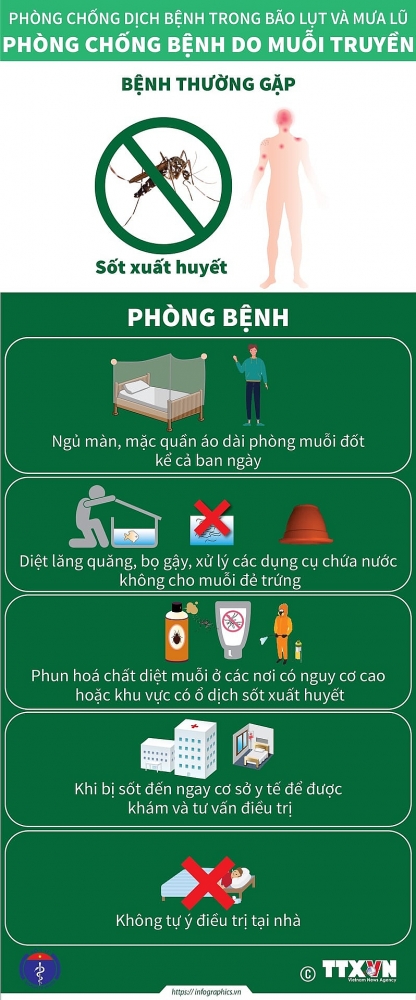 Bộ Y tế hướng dẫn biện pháp phòng tránh bệnh tật mùa mưa lũ