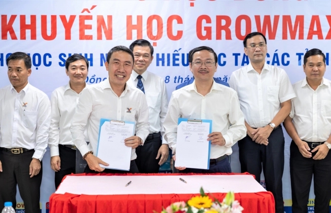 GrowMax thành lập quỹ khuyến học đồng hành cùng học sinh nghèo