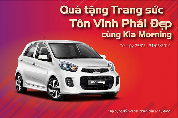 kia morning tang qua trang suc ton vinh phai dep