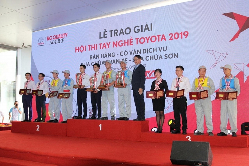 toyota viet nam to chuc chung ket hoi thi tay nghe toyota 2019 tp hai phong