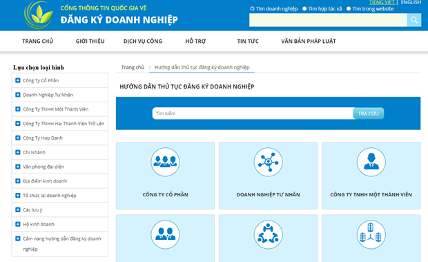 Người dân có thể đăng ký kinh doanh qua mạng từ 1/7