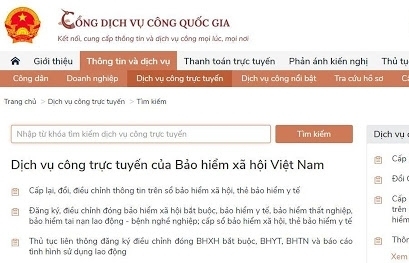 Hơn 2.200 thẻ BHYT hỏng, mất được cấp lại trên Cổng Dịch vụ công Quốc gia