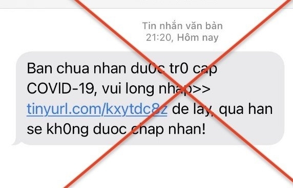 Kiến nghị có biện pháp cảnh báo người dân về tin nhắn lừa đảo nhận tiền hỗ trợ