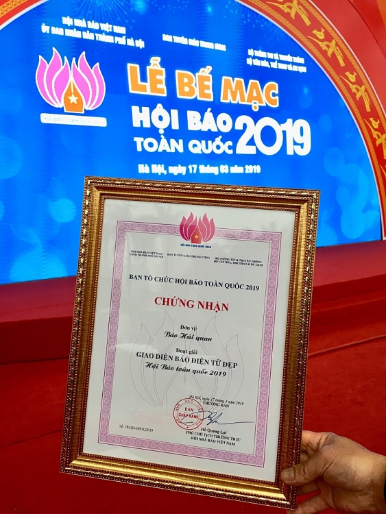 hoi bao toan quoc 2019 bao hai quan dat giai giao dien bao dien tu dep