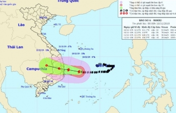 Ảnh hưởng của bão số 6, nhiều nơi có mưa to đến rất to