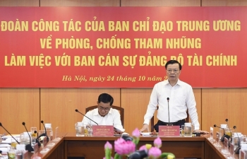 Ban Chỉ đạo Trung ương về phòng, chống tham nhũng làm việc với Ban Cán sự Đảng Bộ Tài chính