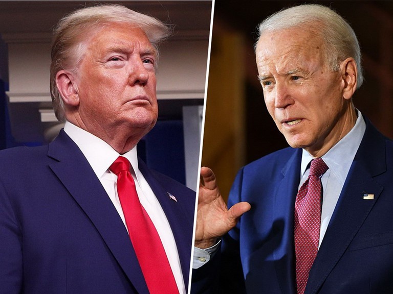 trump va biden so gang trong 