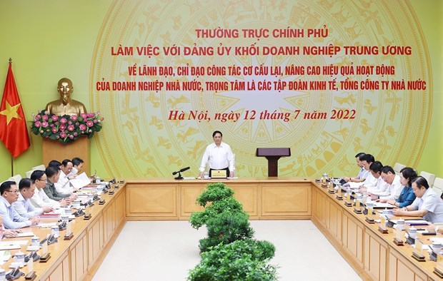 Thu tuong lam viec voi Dang uy Khoi doanh nghiep Trung uong hinh anh 1