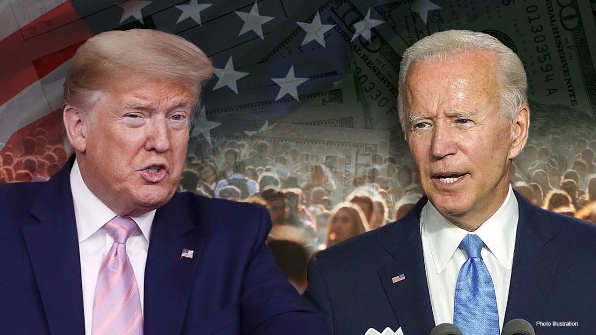 Tổng thống Trump v&agrave; &ocirc;ng Biden. Ảnh: Fox News&nbsp;