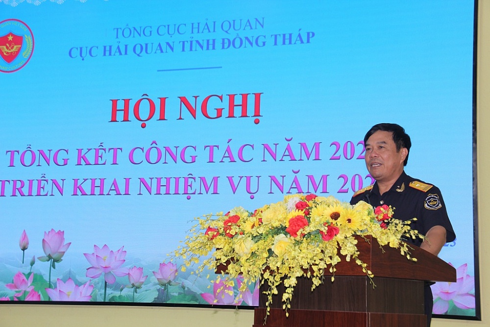 Phó Tổng cục trưởng Nguyễn Văn Thọ phát biểu chỉ đạo tại hội nghị. Ảnh: T.H
